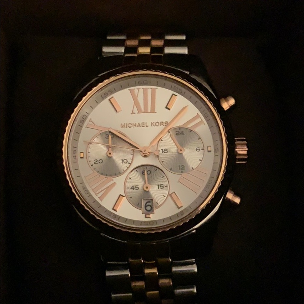 Michael Kors two tone Lexington watch